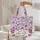 Ornate Butterflies Floral Wreath Name Botanical Flowers - Everyday Carry Gift Quilted Tote Bag - 5
