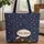 Christmas Train Engine Snowflakes Stars - Christmas Everyday Carry Gift Quilted Tote Bag - 1