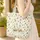 Vintage Camper Pine Trees Wildflowers - Travel Essentials Road Trip Gift Quilted Tote Bag - 4