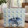 Majestic Blue Dragon Blue Roses Swirling Foliage Personalized Travel Essentials Quilted Tote Bag - 1