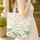 Sea Turtles Seashells Sand Dollars Seafoam Bubbles Personalized Medallion - Travel Essentials Quilted Tote Bag - 4