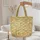 Antique Magnolia Blossom Wreath Personalized Name - Everyday Carry Gift Quilted Tote Bag - 5