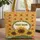 Floral Wreath Personalized Sunflowers Radiant Sun Rainbow Hills - Everyday Carry Gift Quilted Tote Bag - 1