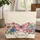 Pink Butterfly Large Small Flowers Swirling Vines Floral Wreath - Everyday Carry Travel Gift Quilted Tote Bag - 1