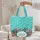 Coral Sea Anemone Seashells Rippling Water - Everyday Carry Gift for Ocean Lover Quilted Tote Bag - 5