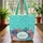 Coral Sea Anemone Seashells Rippling Water - Everyday Carry Gift for Ocean Lover Quilted Tote Bag - 3