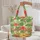 Sloth Tropical Hibiscus Foliage - Everyday Carry Gift for Sloth Lover Quilted Tote Bag - 5