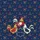 Folk Art Roosters Floral Stars Name Cartouche - Farmhouse Market Day Carry Gift Quilted Tote Bag - 7