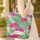 Personalized Tropical Hibiscus Palm Leaf Floral Wreath - Everyday Carry Gift Quilted Tote Bag - 4