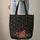Winter Red Cardinal Poinsettia Wreath Snowflakes Christmas Gift Quilted Tote Bag - 6