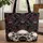 Gothic Skull Floral Personalized Name - Everyday Carry Gift for Skull Lover Quilted Tote Bag - 1