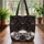 Gothic Skull Floral Personalized Name - Everyday Carry Gift for Skull Lover Quilted Tote Bag - 3