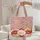 Rose Bud Bellflower Peony Daisy Lace Floral Wreath - Everyday Carry Gift Quilted Tote Bag - 5