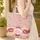 Rose Bud Bellflower Peony Daisy Lace Floral Wreath - Everyday Carry Gift Quilted Tote Bag - 4