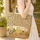 Vintage Camper Van Pine Sunflowers Autumn Leaves Acorns Wooden Sign - Travel Gift Quilted Tote Bag - 4