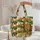 Pine Deciduous Trees Rolling Hills Clouds Everyday Carry Gift Quilted Tote Bag - 5