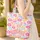 Pale Pink Fuchsia Coral Yellow Light Blue Daisy Flowers Bouquet - Everyday Carry Gift Quilted Tote Bag - 4