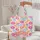 Pale Pink Fuchsia Coral Yellow Light Blue Daisy Flowers Bouquet - Everyday Carry Gift Quilted Tote Bag - 5