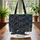 Personalized Black Labrador Dog Winter Foliage - Pet Lover Everyday Carry Gift Quilted Tote Bag - 3