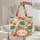 Tropical Garden Monstera Palm Hibiscus Floral Medallion Wreath Everyday Carry Gift Quilted Tote Bag - 5