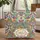 Peacock Botanical Floral Paisley Name Floral Wreath Everyday Carry Gift Quilted Tote Bag - 1