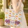 Calaveras Ornate Sugar Skulls Marigold Blossoms Floral Wreath Everyday Carry Gift Quilted Tote Bag - 4