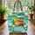 Tropical Surfboards Hibiscus Coconut Seashells - Travel Essentials Quilted Tote Bag - 3