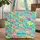Name Wreath Full Bloom Peony Hydrangea Rose Floral Everyday Carry Gift for Her Quilted Tote Bag - 1