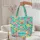 Name Wreath Full Bloom Peony Hydrangea Rose Floral Everyday Carry Gift for Her Quilted Tote Bag - 5