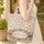 Ornate Floral Wreath Botanical Leaves Vines Berry Clusters Leaf Garland - Everyday Carry Gift Quilted Tote Bag - 4