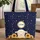 Lamb Sunflowers Starry Sky Name Wreath - Everyday Carry Gift for Kids Quilted Tote Bag - 1