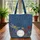 Ornate Golden Dragonfly Wildflowers Floral Wreath - Wildlife Lover Everyday Carry Gift Quilted Tote Bag - 3