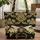 Golden Honeybee Honeycomb Floral Damask Everyday Carry Gift Quilted Tote Bag - 1