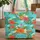 Hibiscus Plumeria Tropical Bouquet Personalized Name Travel Essentials Gift Quilted Tote Bag - 1