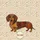 Dachshund Dog Autumn Leaves Floral Wreath - Fall Season Everyday Carry Gift for Dog Lovers Quilted Tote Bag - 7