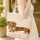 Dachshund Dog Autumn Leaves Floral Wreath - Fall Season Everyday Carry Gift for Dog Lovers Quilted Tote Bag - 4