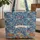 Sea Turtles Starfish Ornate Seashells Coral Clusters Ocean Waves - Travel Essentials Quilted Tote Bag - 1