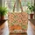 Autumn Pumpkins Fall Leaves Pinecones Everyday Carry Gift Quilted Tote Bag - 3