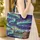 Log Cabin Lake Starlit Night Aurora Borealis Sky - Everyday Carry Gift Quilted Tote Bag - 4