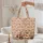 Vintage Camper Van Name Heart Cartouche Hearts Roses - Travel Essentials Gift for Her Quilted Tote Bag - 5