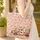 Vintage Camper Van Name Heart Cartouche Hearts Roses - Travel Essentials Gift for Her Quilted Tote Bag - 4