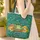 Emerald Frog Mushroom Forest - Wildlife Lover Everyday Carry Gift Quilted Tote Bag - 4