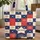 Patriotic Quilt Stars Stripes Floral Personalized Everyday Carry Gift Quilted Tote Bag - 1