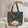 Adorable Sloth Tropical Hibiscus Floral Wreath - Wildlife Lover Everyday Carry Gift Quilted Tote Bag - 5