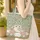 Owl Roses Wildflowers Botanical Scrollwork Everyday Carry Gift for Owl Lover Quilted Tote Bag - 4