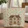 Cottage House on Wheels Rose Vines Your Name Floral Wreath - Everyday Carry Gift Quilted Tote Bag - 1