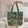 Retro Camping Caravans A-Frame Tent Campfire - Travel Essentials for Camping Lovers Quilted Tote Bag - 5