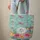Vibrant Hummingbird Tropical Flowers Floral Wreath Delicate Leaves Personalized Everyday Carry Gift Quilted Tote Bag - 6