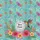 Vibrant Hummingbird Tropical Flowers Floral Wreath Delicate Leaves Personalized Everyday Carry Gift Quilted Tote Bag - 7