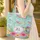Vibrant Hummingbird Tropical Flowers Floral Wreath Delicate Leaves Personalized Everyday Carry Gift Quilted Tote Bag - 4